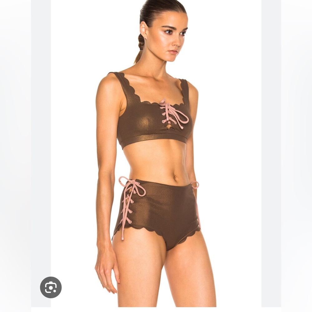 Marysia Palm Springs Tie High Waisted Bikini Set